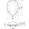 Сиденье LAUFEN IL BAGNO ALESSI ONE (SOFTCLOSE) белый 8.9297.1.000.000.1